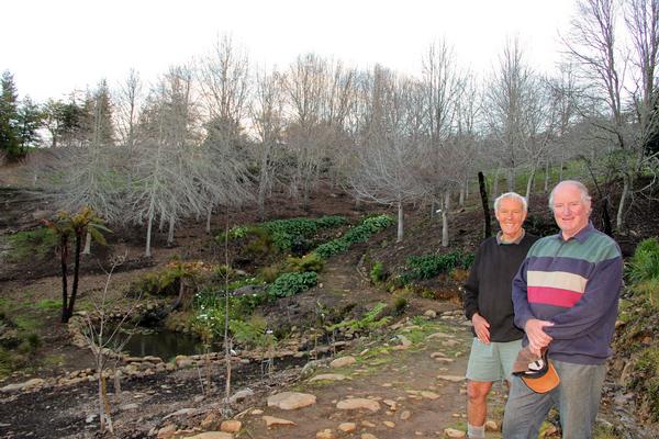 John Horrell, left, and Iain Morrison at Roland's Wood